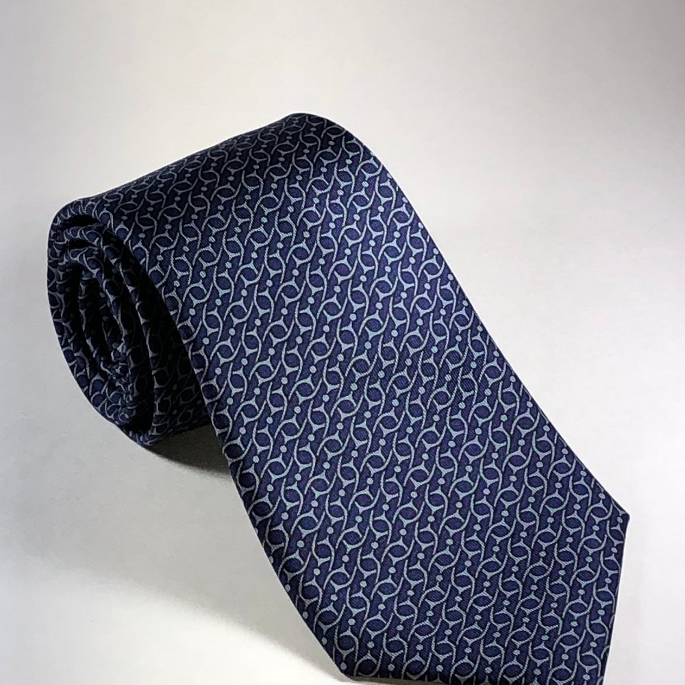 Hermès Tie | 7353 PA | Blue | Vintage | Impeccable Condition